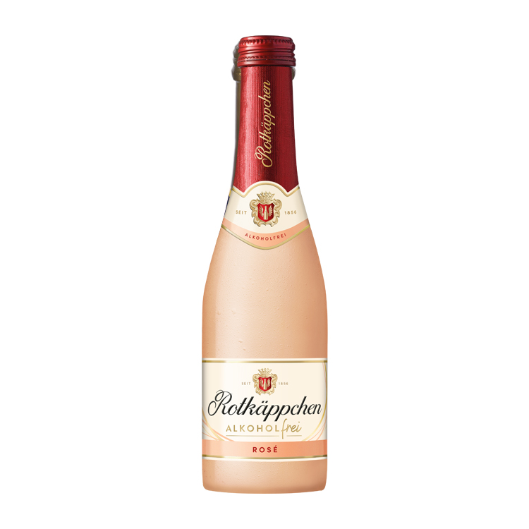 Игристое розовое вино (Sekt), без спирта, изготовлено из немецкого винограда Л.