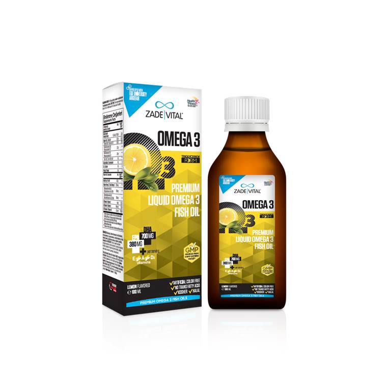 Жидкое рыбное масло Zade Vital Omega 3 со вкусом лимона