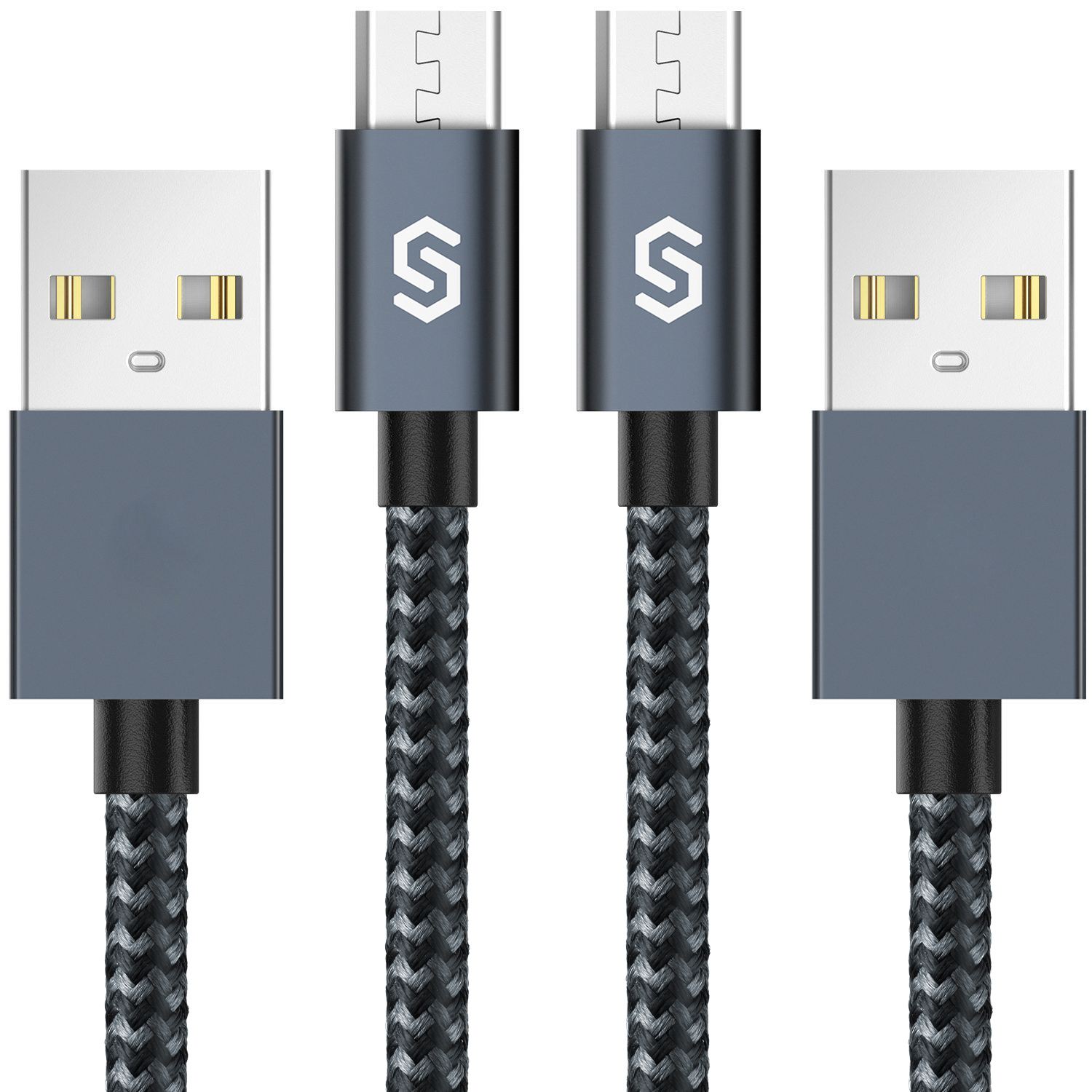 Micro USB Data Cable Fast Charging 1m Black Nylon