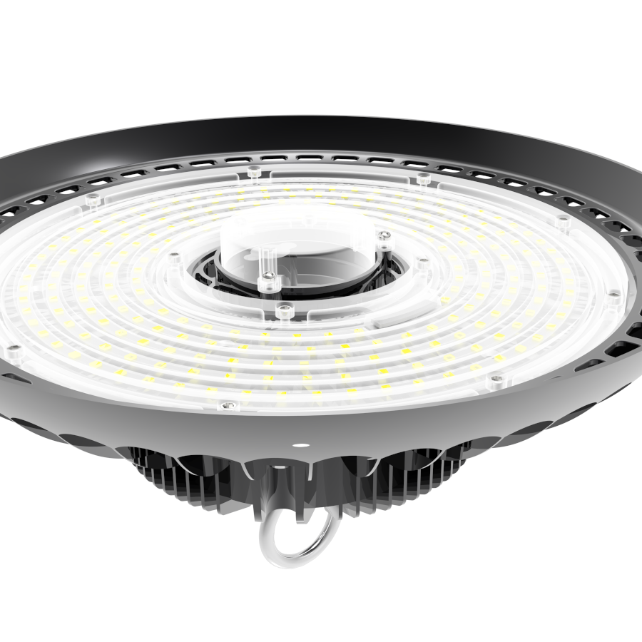 large space high lumen ufo high bay lights microwave sensor build-in smart control UFO for industrial energy saving