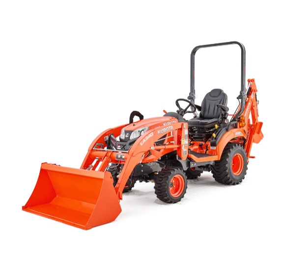 Wholesales Manufacturer Mini Loader 4WD Tractor with Front End Loader and Backhoe Mini Tractors BX23S Red Color
