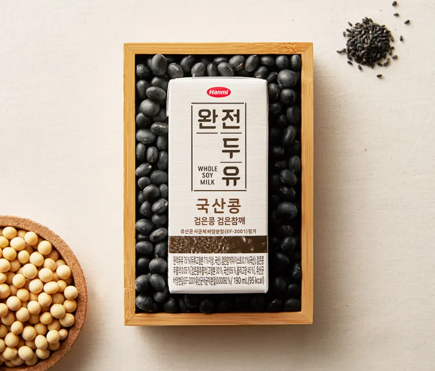 [Black Soybean Sesame] Korea Nutrient-packed soy milk with 100% domestic contains patented postbiotics