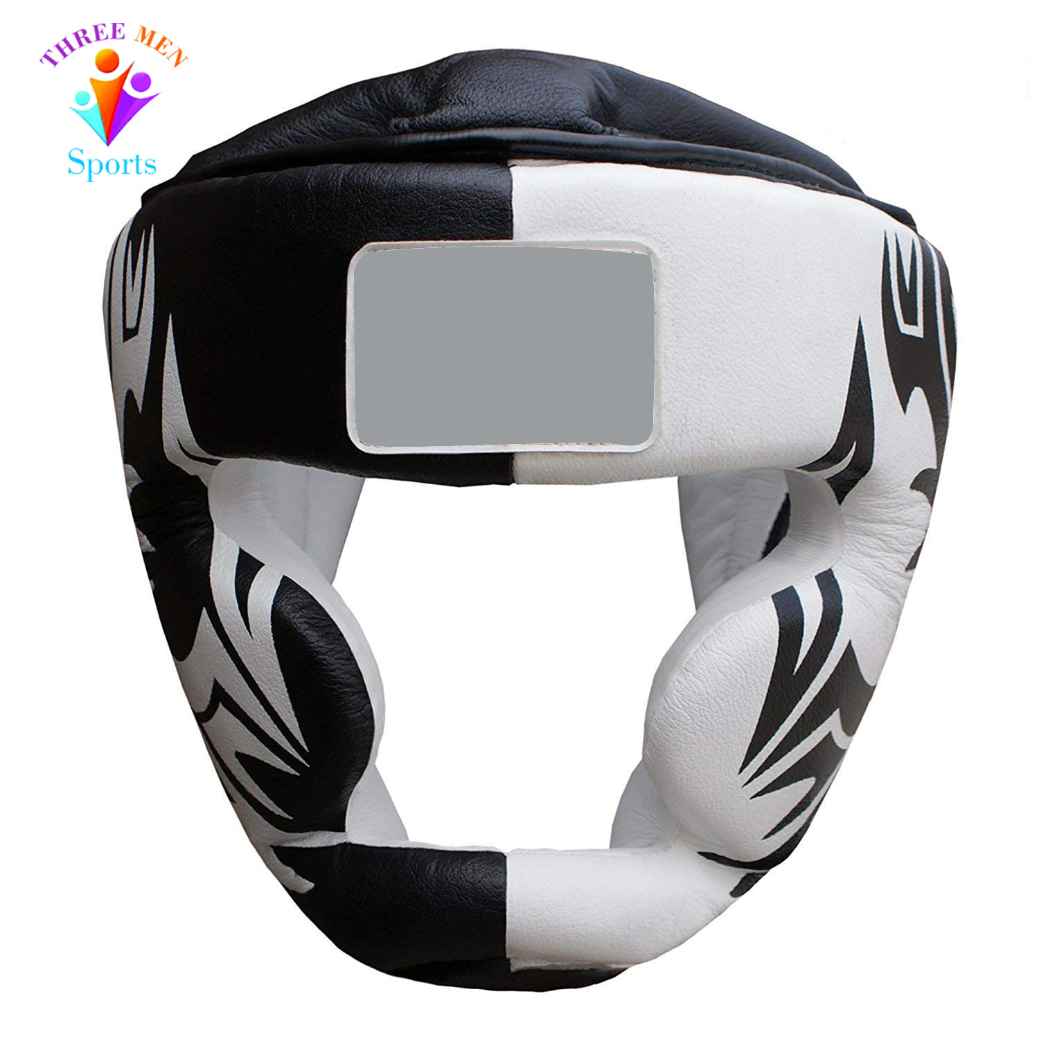 Customized Label PU Leather Head Guard Helmet , kick Boxing Safety Head Guards Face Protectors
