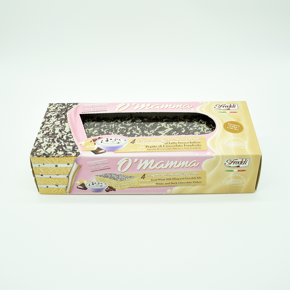 High quality Made in Italy Soft Layer cake O MAMMA stracciatella - box 300g as an informal gift
