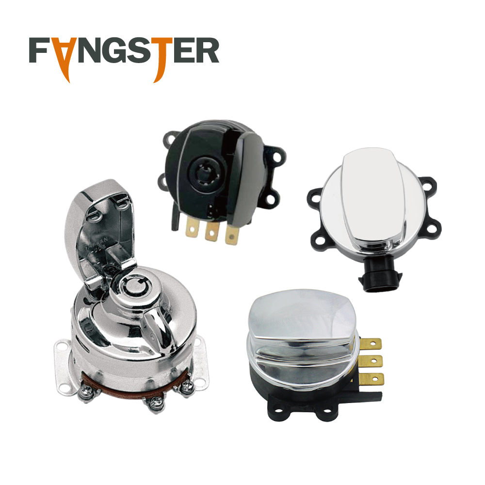 FANGSTER #080094 FANGSTER FL стильный ключ зажигания переключатель хромированный HARLEY DAVIDSON для 11-17 SOFTAIL 12-17 DYNA 14-20 ROAD KING