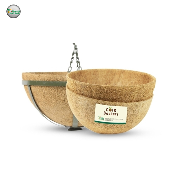 100% Natural Latex Coating Coco Coir Hanging Basket Liners at Low Cost