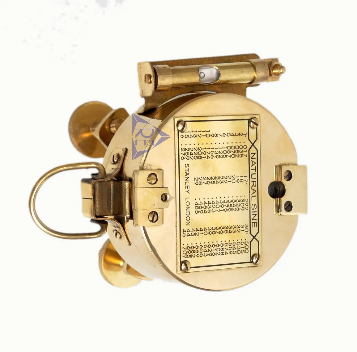 Solid brass brunton stand compass natural sine handmade maritime vintage Christmas gift 3" nautical brunton compass