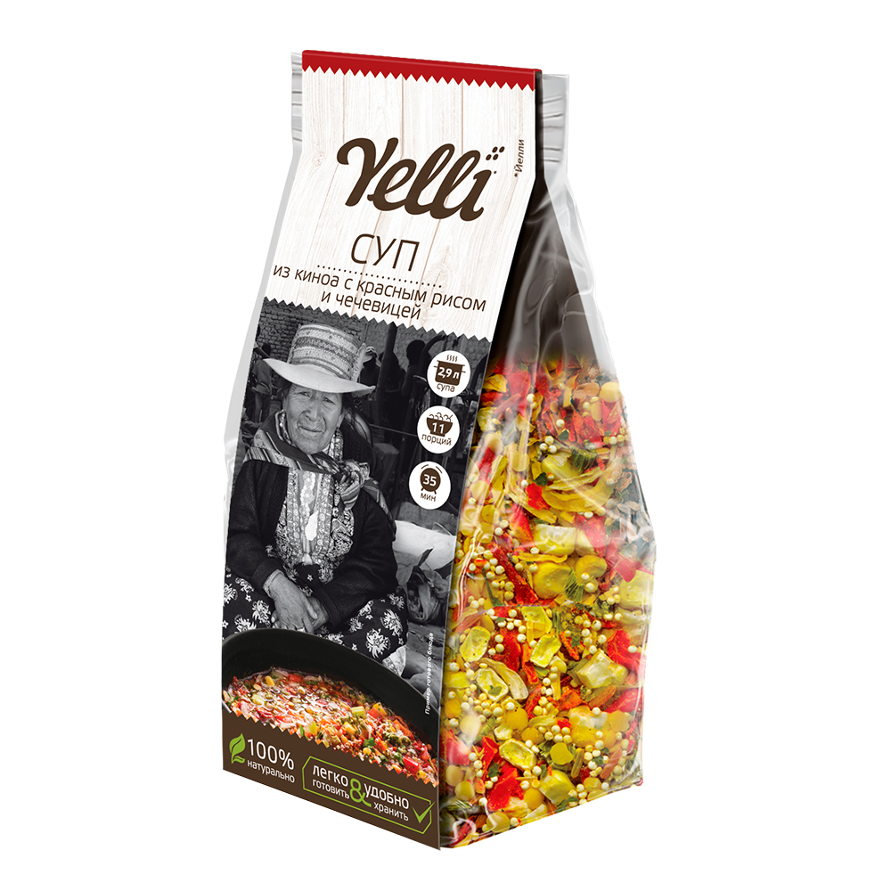 QUINOA и овощной суп MIX Yelli 250 г