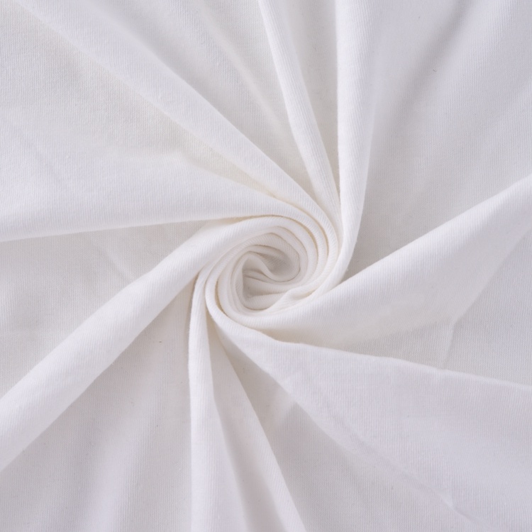 High quality 96%cotton combed 4%spandex 30S 165-170GSM knitting single jersey fabric for sportswear