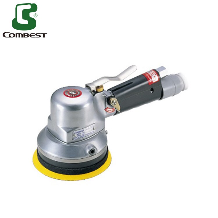 pneumatic 6 inches self-vacuum air angle random orbital sander kit