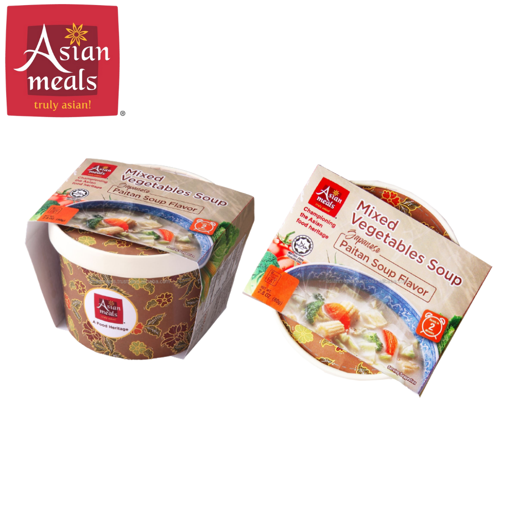 Wholesale Japanese Paitan Flavor Mixed Vegetables Soup Hot Selling Halal Instant