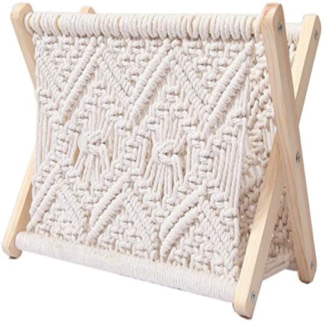 Macrame Magazine Rack