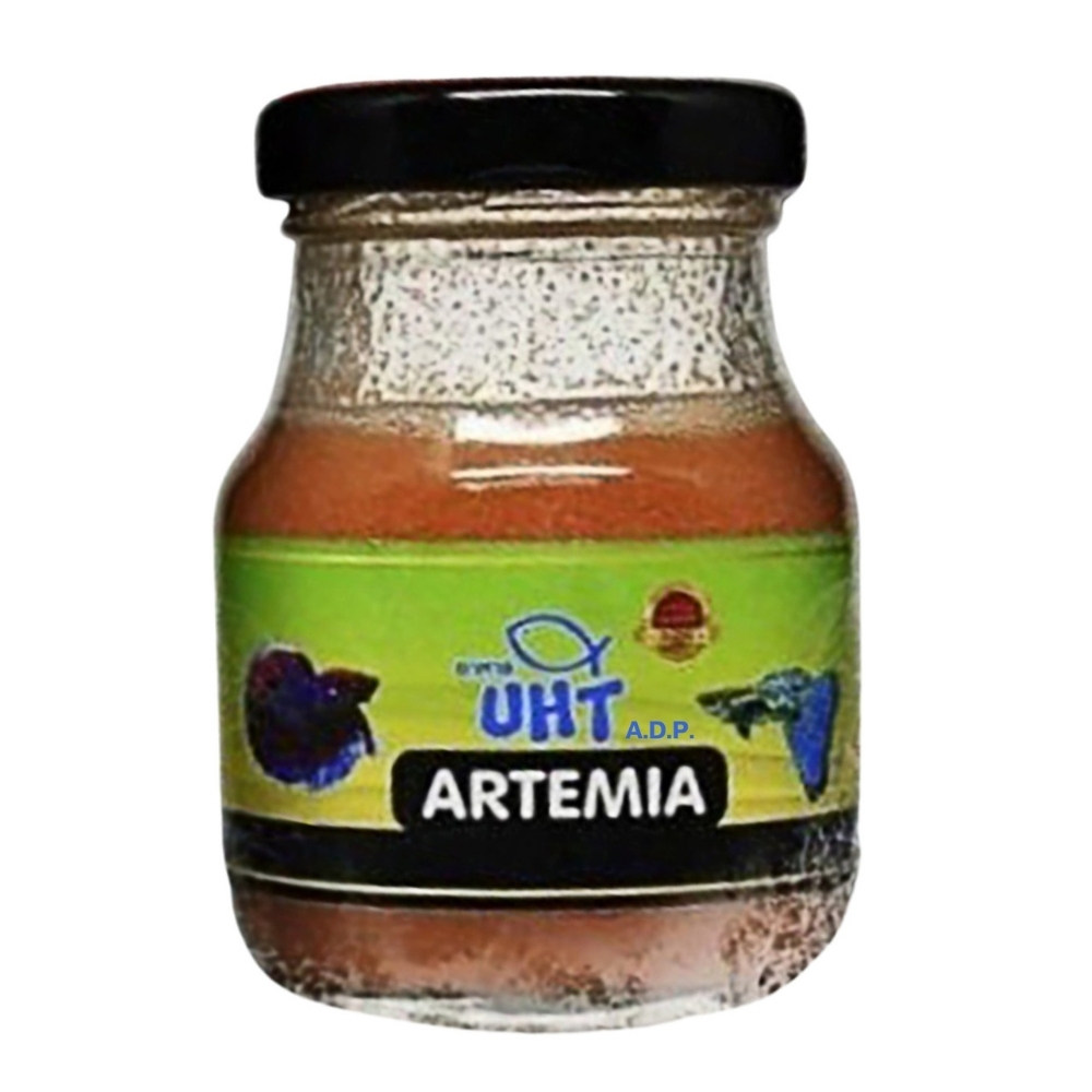 Корм для рыбы UHT, свежие, Артемия, Cysts, соленые креветки, 45 г., с высоким содержанием белка, 74%, корм для тропических рыб для новорожденных, увеличивающий цвет