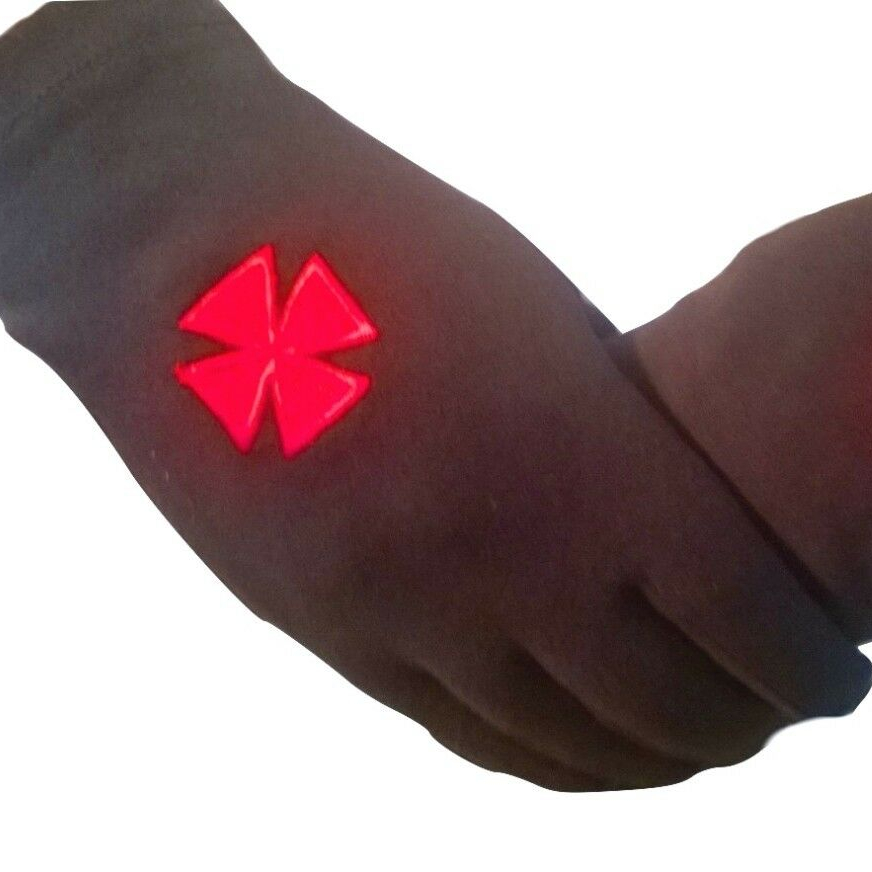 Перчатки с вышивкой Masonic Regalia Masonic Knight Templar (KT), черные, 100% хлопок