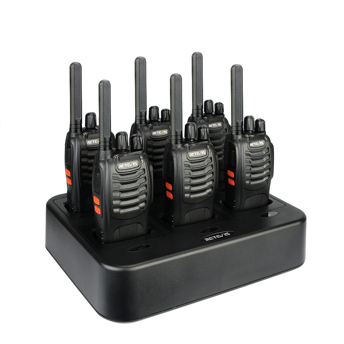 Рация Retevis H777 2W CTCSS/DCS UHF 16-канальная, приемопередаточная радиостанция, быстрое зарядное устройство, 6 упаковок