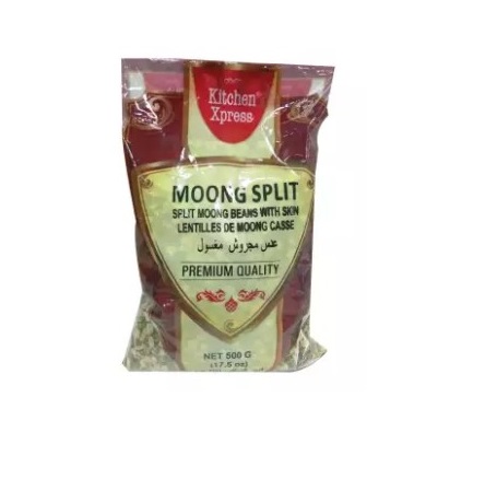 Первоклассная кухня Xpress Moong Dal (зеленый и белый) 500 г с различными линзой