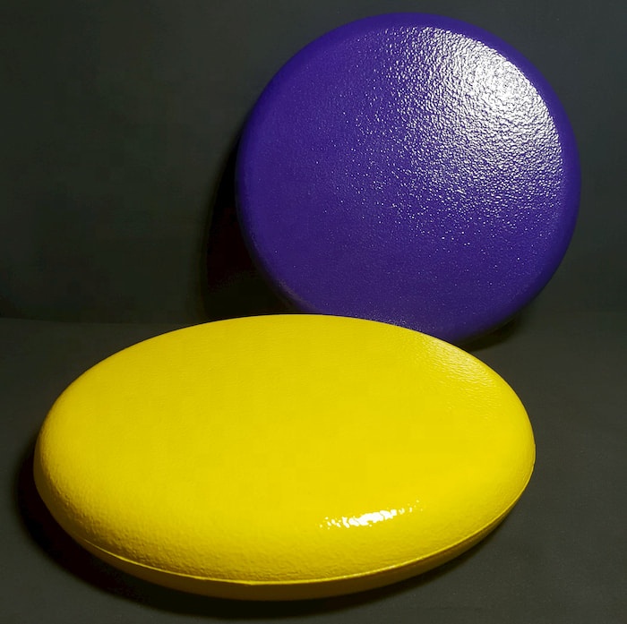 High gloss coated PU foam flying disc