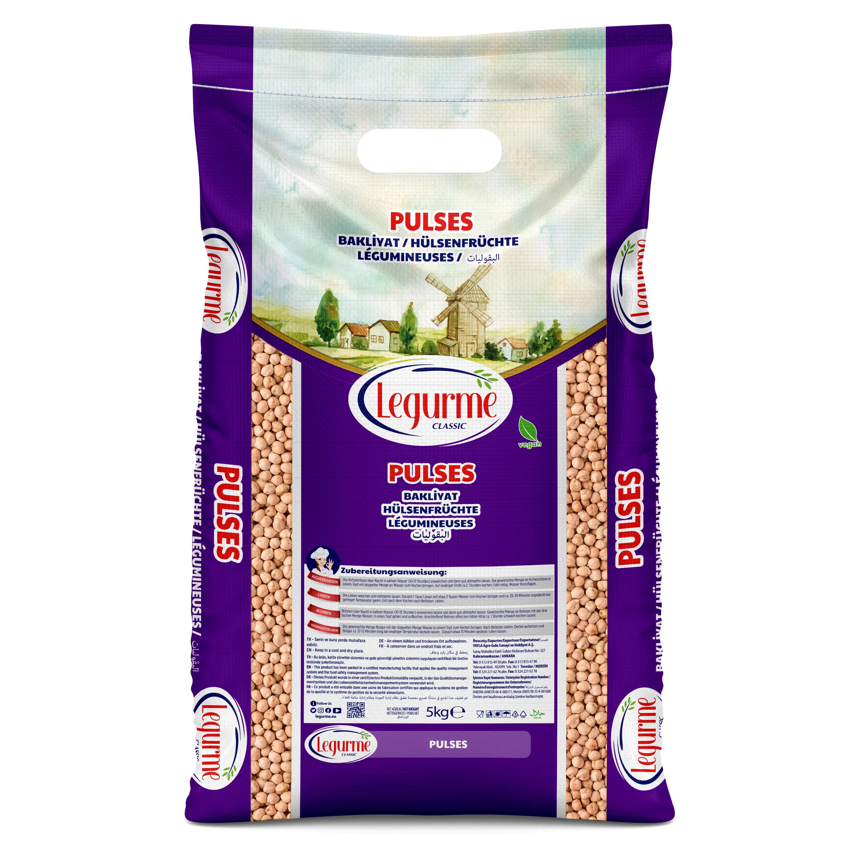 Legurme Высокое качество Лучшая цена 5 кг нут | Срок годности 24 месяца | Сухой продукт | Индивидуальная упаковка | Сделано в Турции |