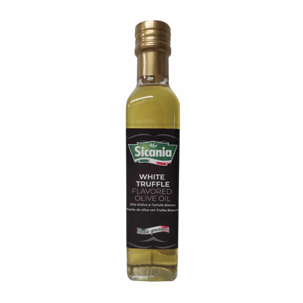Luxury Product Made in Sicily White Truffle Olive Oil 250 ml Bottle