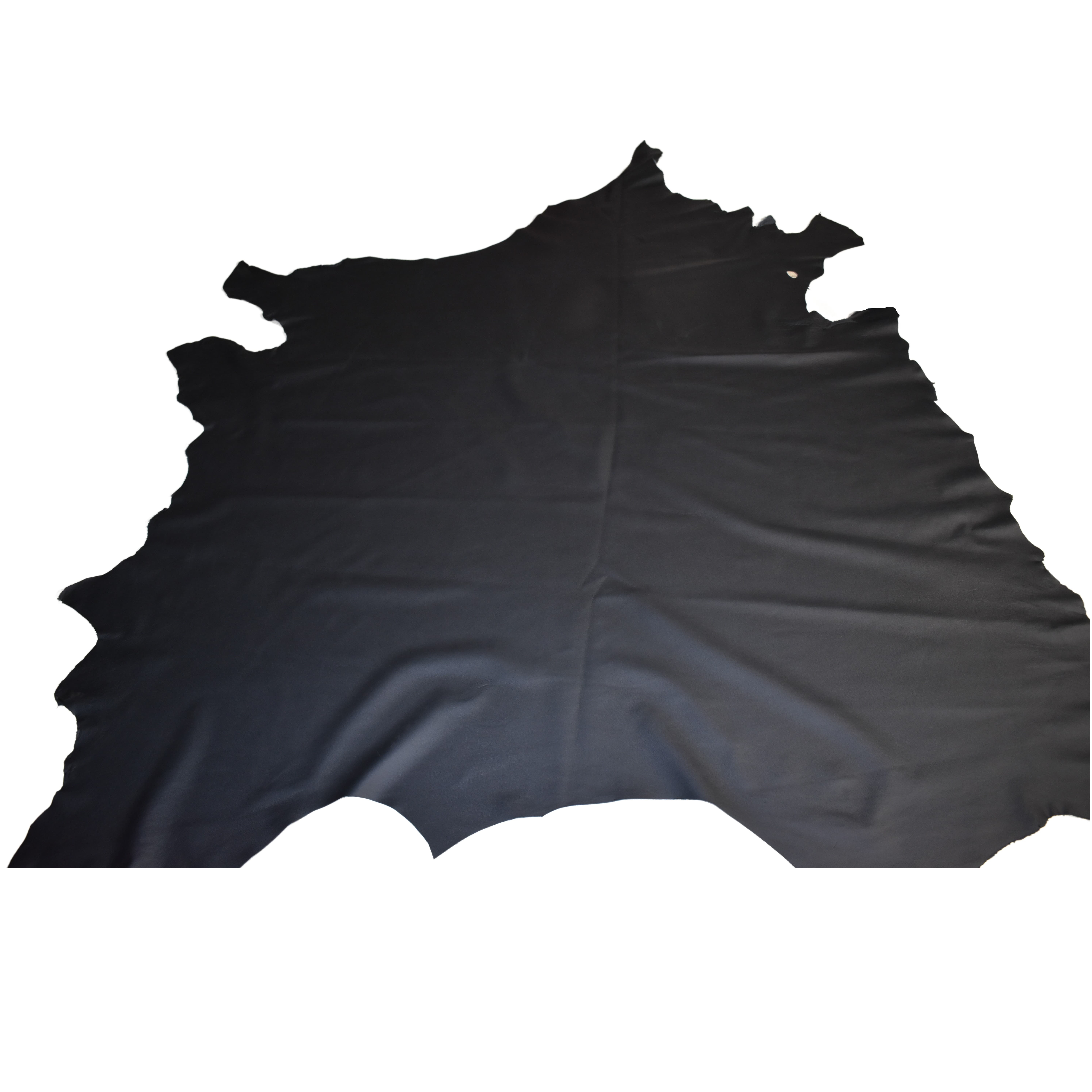 Black Cow Grain Dollar Leather with Printed Grain, Full Texture and Thickness 1,2 1,4 mm