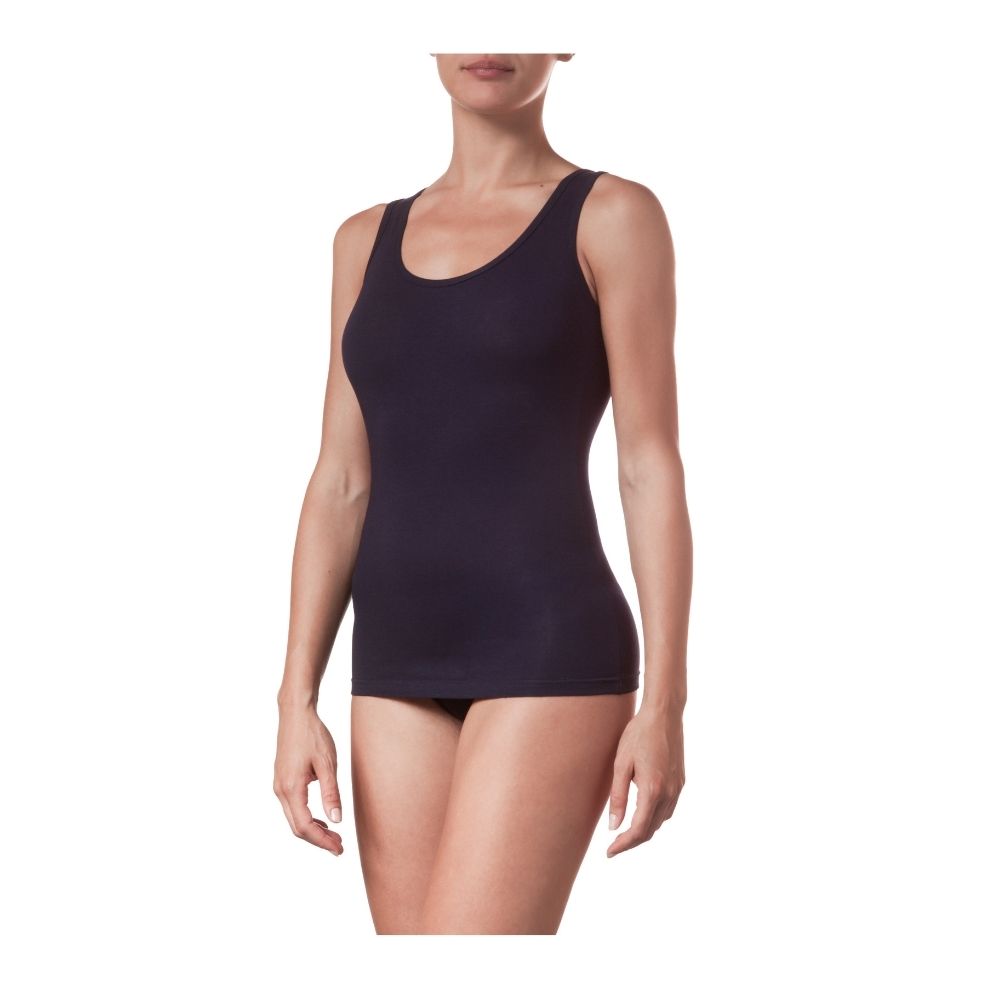 Made in Italy Customizable Cotton Women's Undershirt in Assorted Colours