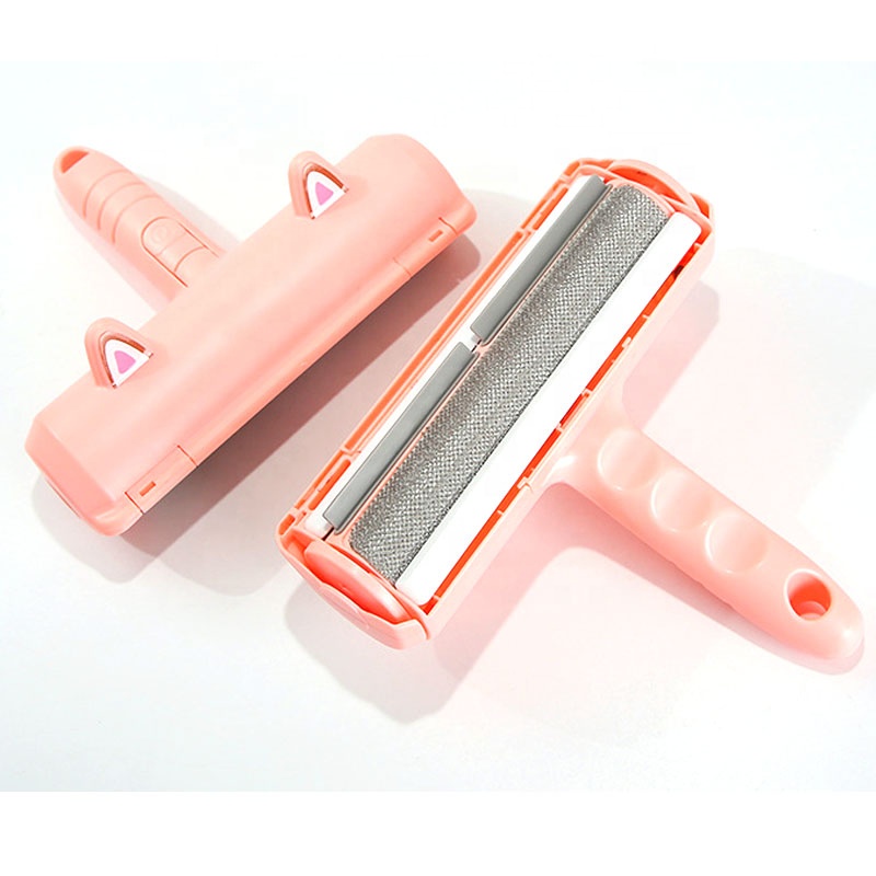 Light color pink pets hair grooming remover tool lint roller for dog cat pet hair