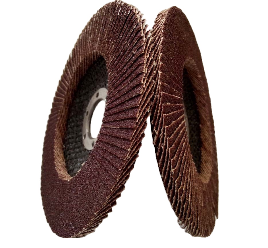 125 mm 60 grit aluminium oxide flap disk for grinding stainless steel