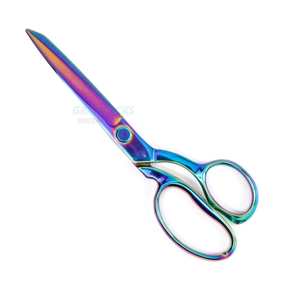 Multi Color Right Handed Japanese Stainless Steel Sewing Dressmaker Tailor Scissor 8.5''
