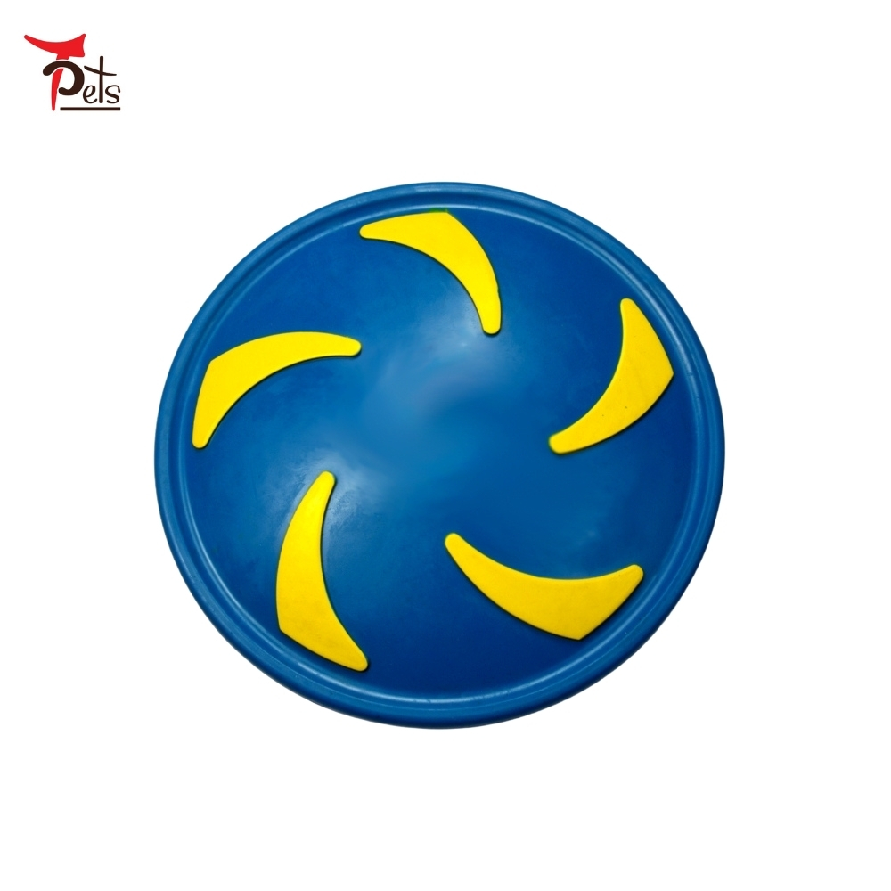 Flyer Flying Disc Rubber Dog Toy Outdoor Playing Lawn Game Interactive Floating Water for OEM ODM