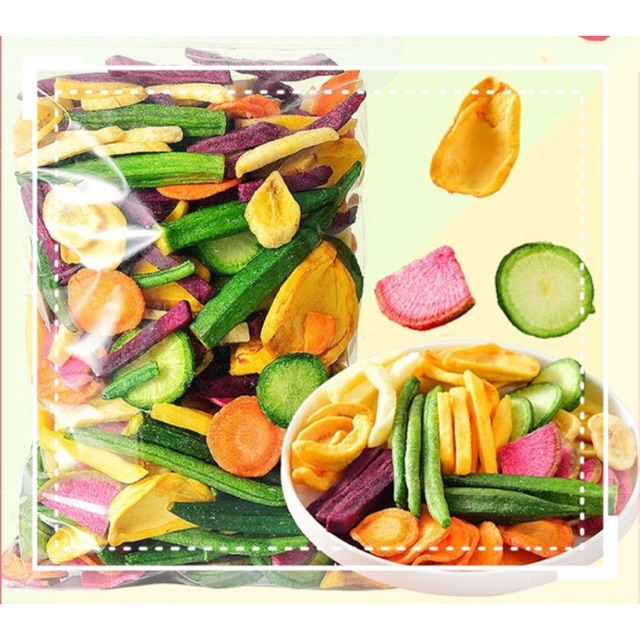 Чипсы YUMMY сделанные из сушеных овощей и фруктов/ (Ms) KIO HUYNH + 84 34 375 8904