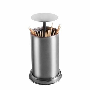 STEEL TOOTHPICK HOLDER ROUND SHAPE TOOTHPICK HOLDER UNIQUE TOOTHPICK HOLDER