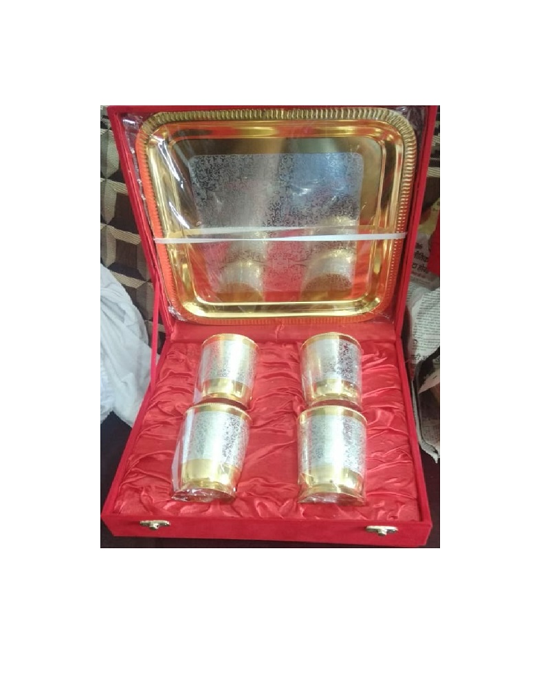 Silver Plated Brass Glass For Table Ware/Serve Ware / Gift Item