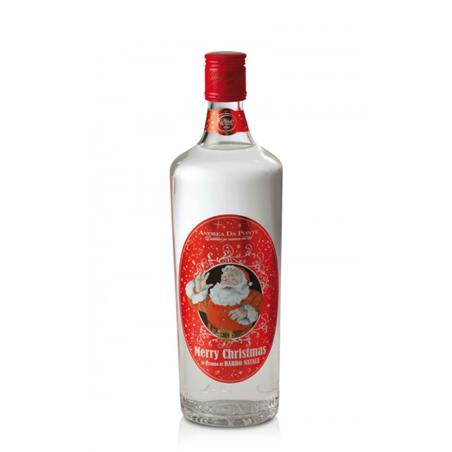 Качественная белая GRAPPA BIANCA с Санта Клаусом DA PONTE везде и шардонне 70CL