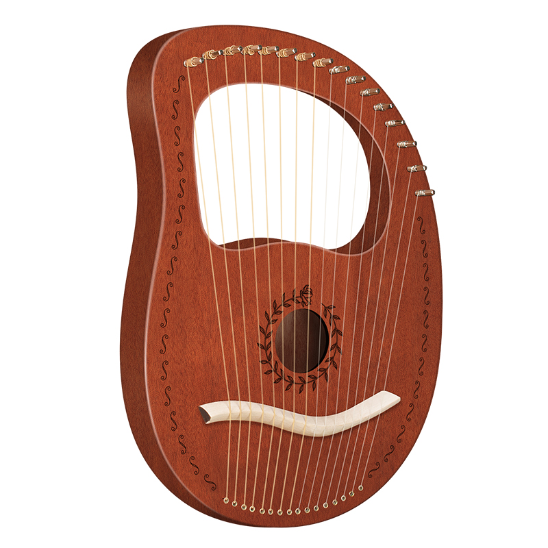 2020 новый дизайн mahoany деревянные 16 струн lyre harp Музыкальные инструменты ручной работы