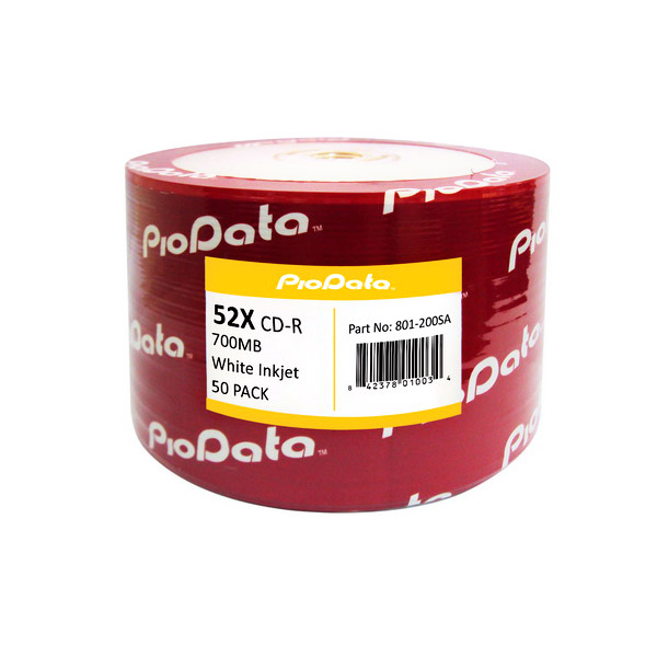 PioData 16X 4,7 GB Blank DVD-R, струйная печать, дублирование, класс A