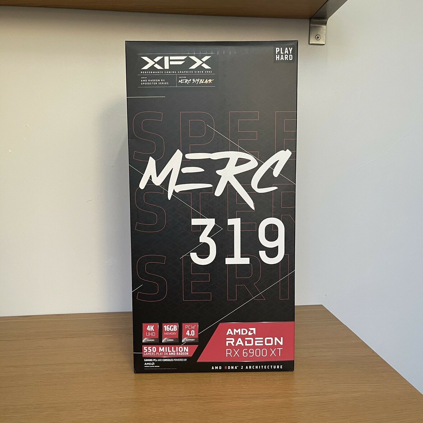 Оригинальная Черная графическая карта XFX Radeon RX 6900 XT 16 Гб MERC 319
