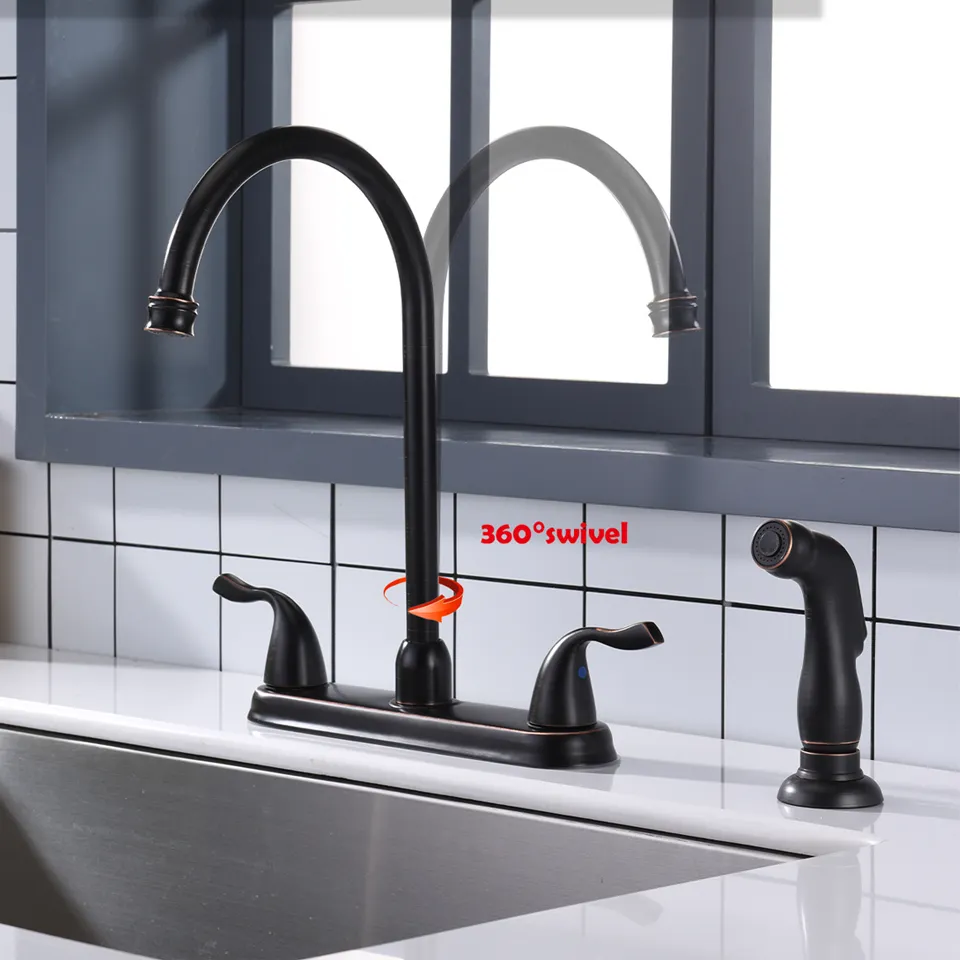 Black Kitchen Faucet Modern Kitchent/Home Stainless Steel Kitchen Tap Spray