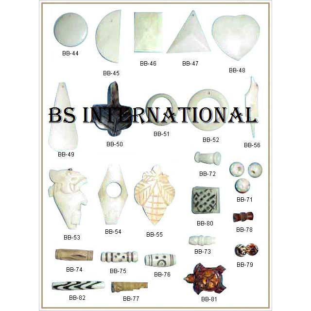 Loose Bone Beads Made With Natural Animal Bone For Jewelry Making