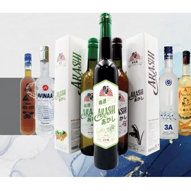 AKASHI 750ml apricot Fruit Wine liqour From Vietnam