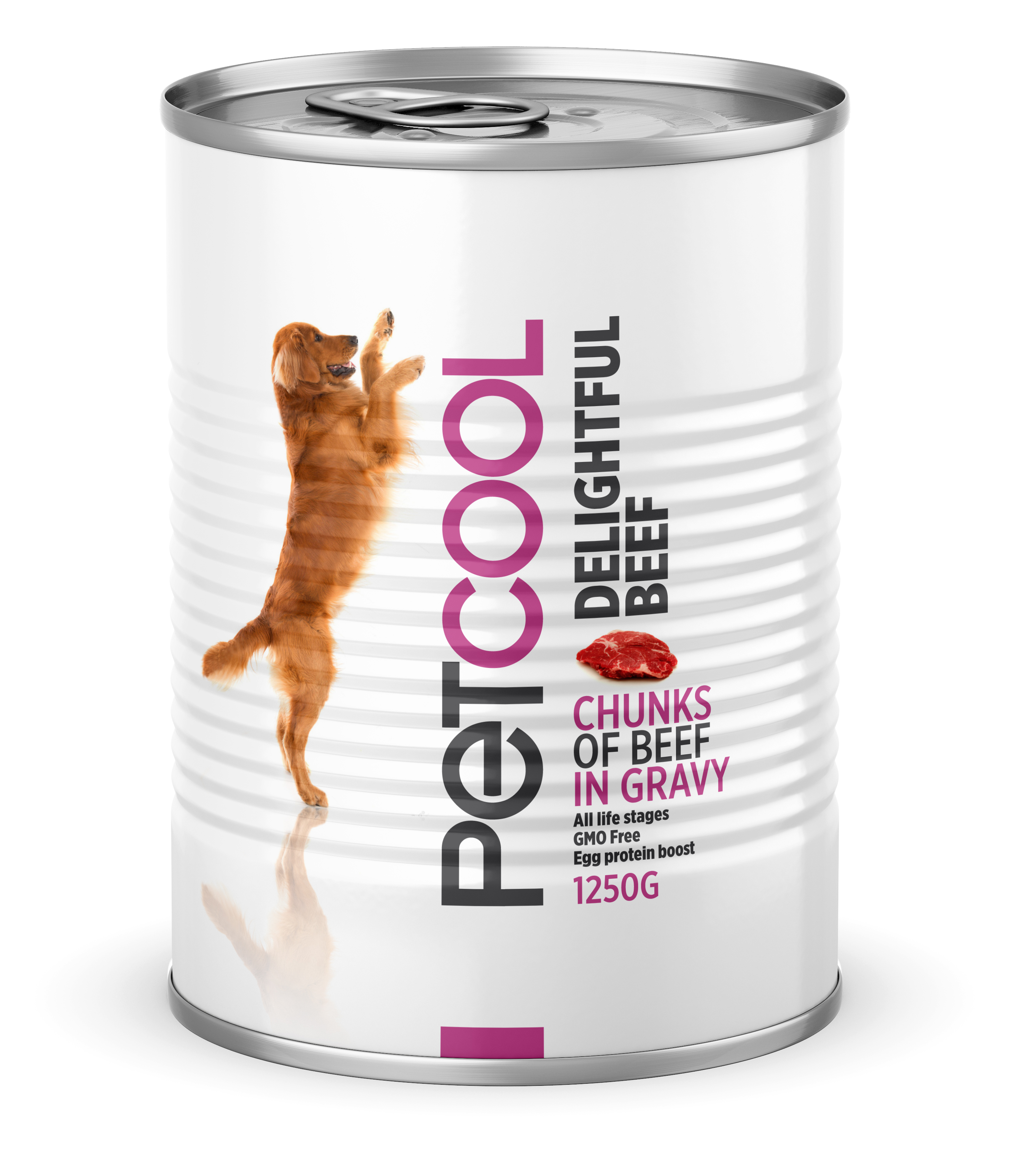 Консервированный влажный корм для собак с говядиной PETCOOL, восхитительный