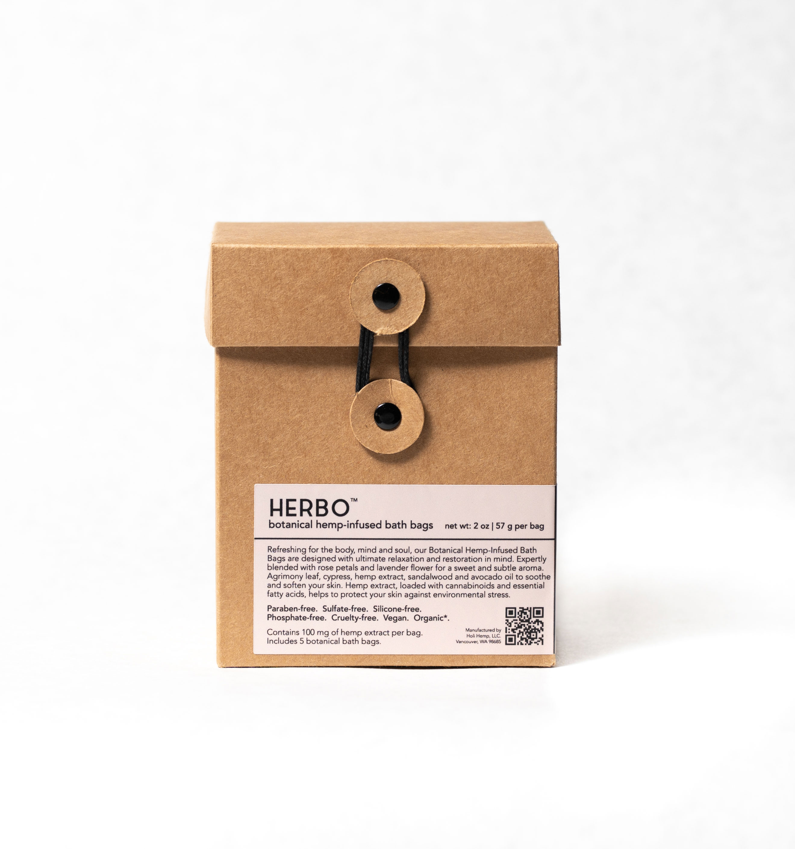 Пеньковый расслабляющий мешок для ванны CBD 5 шт. от HERBO