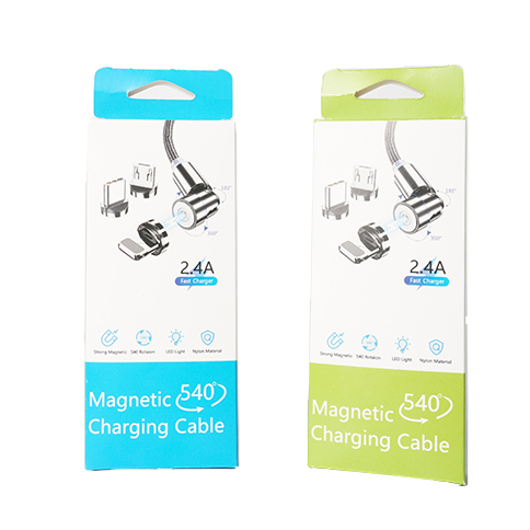 Amazon 3 в 1 540 градусов светодиодный Магнитный зарядный кабель usb micro type c Быстрый Магнитный зарядный кабель iphone android кабель для передачи данных