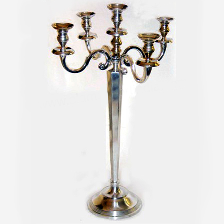 Latest silver candelabra 5 arm