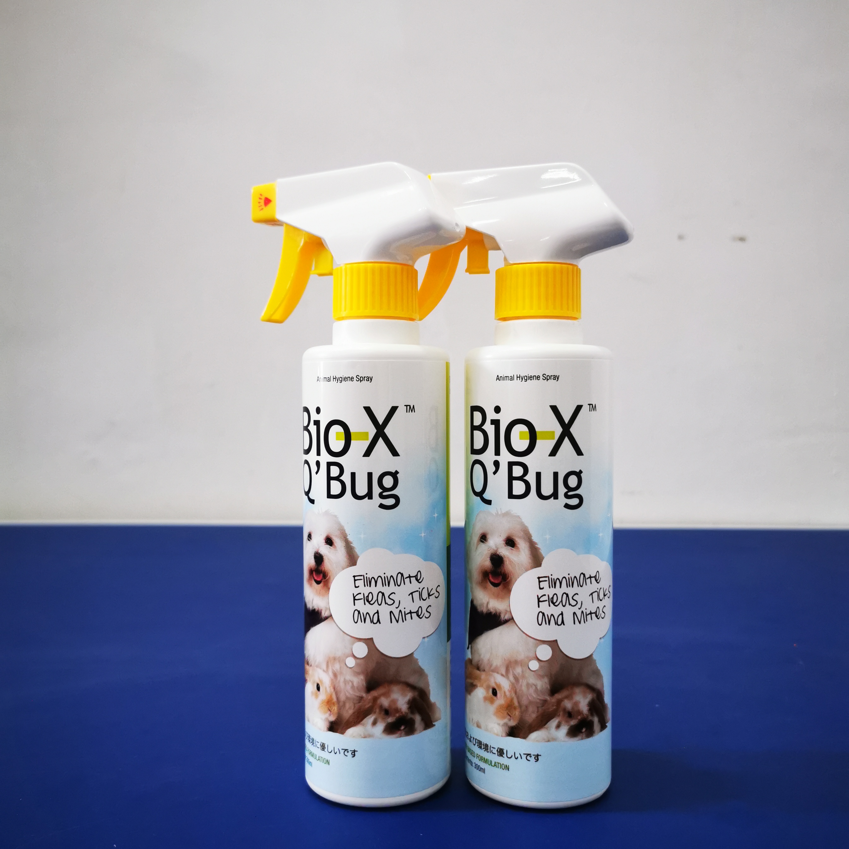 Средство для ухода за домашними животными всесезонный био-x Q'Bug ручной спрей 300 мл спрей для блох против клещей и вредителей для рук для животных