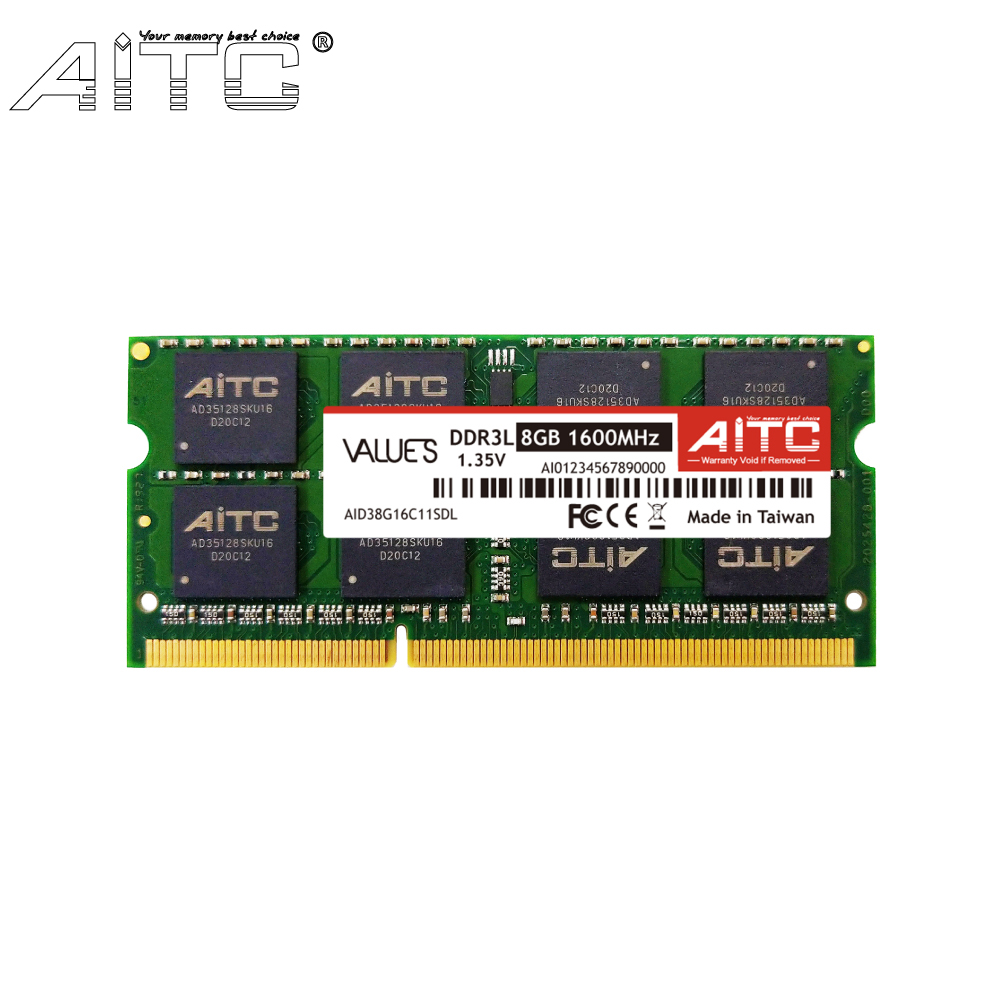 Горячая Распродажа AITC ddr3l 8GB 1,35 V 1600mhz ram для ноутбука