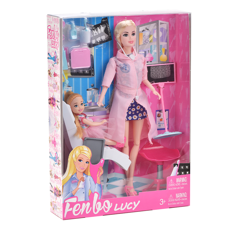 2021 wholesale educational toys doctor pretend play toy doll accessories doll set for girl