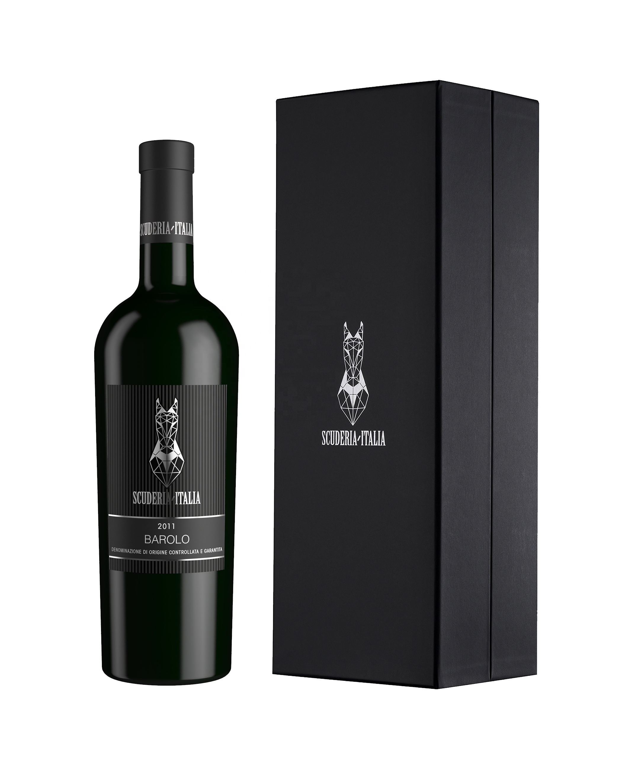 Престижное итальянское красное вино BAROLO DOCG 2011 Scuderia Italia 0.75L 15% в роскошной коробке