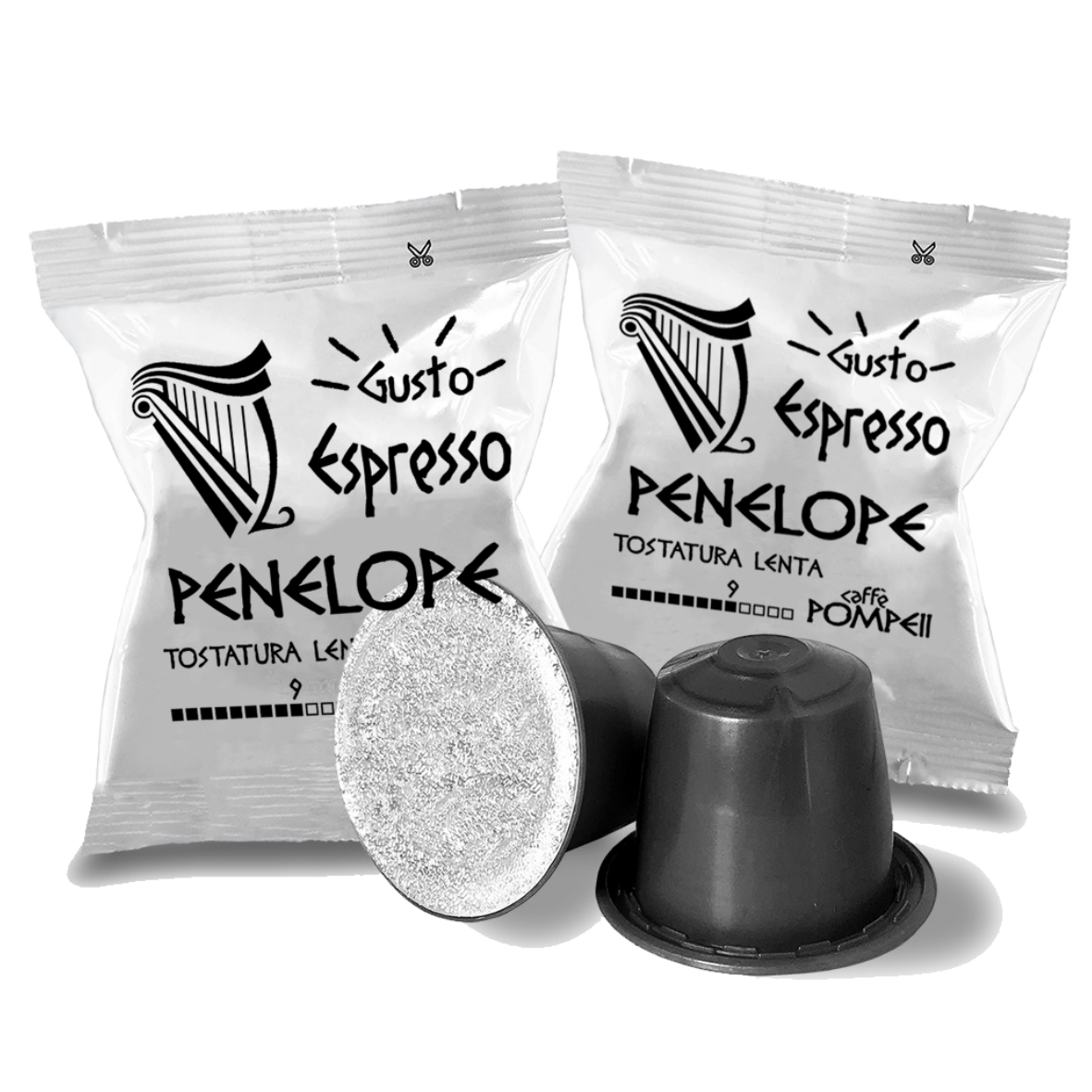 Compatible coffee capsules Nespresso single serve bag Caffe Pompeii Penelope Espresso Classic