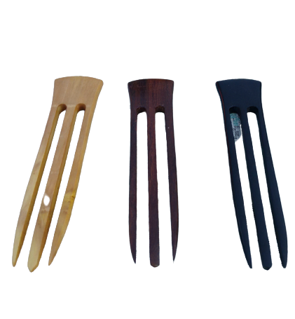 Women wooden hair clip Wooden Hair Stick Pin Handmade Rhinestone Flower Wood Hair accessories