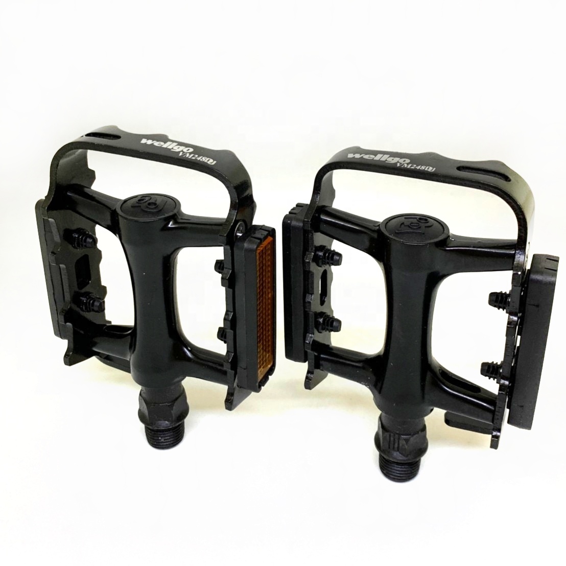 Bike Classic Alloy MTB Road Bike Pedal Flat Ball Bearing 9/16" Platform Pedal Black
